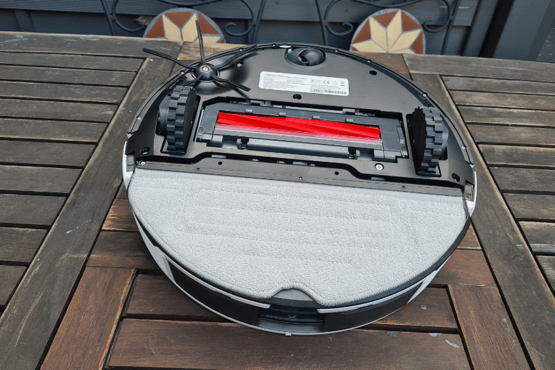 The Roborock S7 Pro Ultra is seen from below.